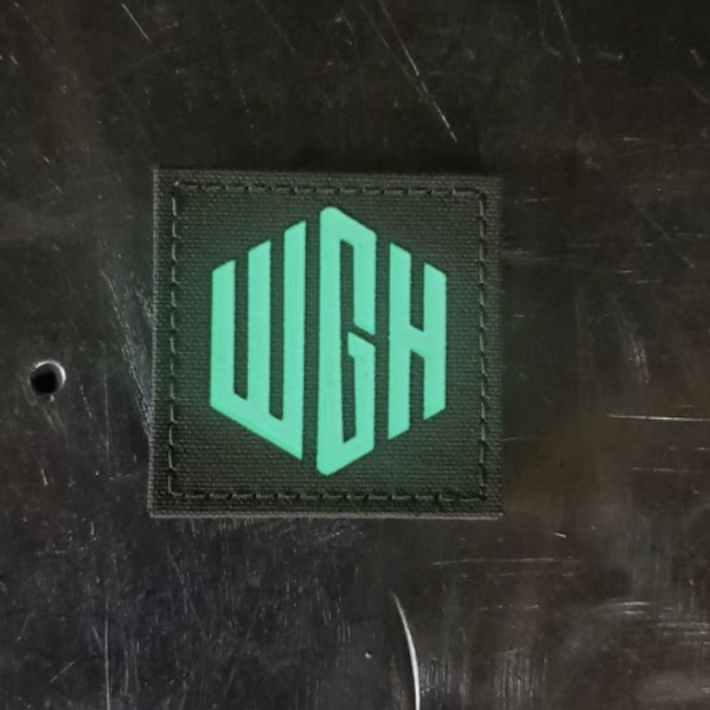 WE GO HOME LOGO PATCH - RANGER GREEN/GLOW IN THE DARK