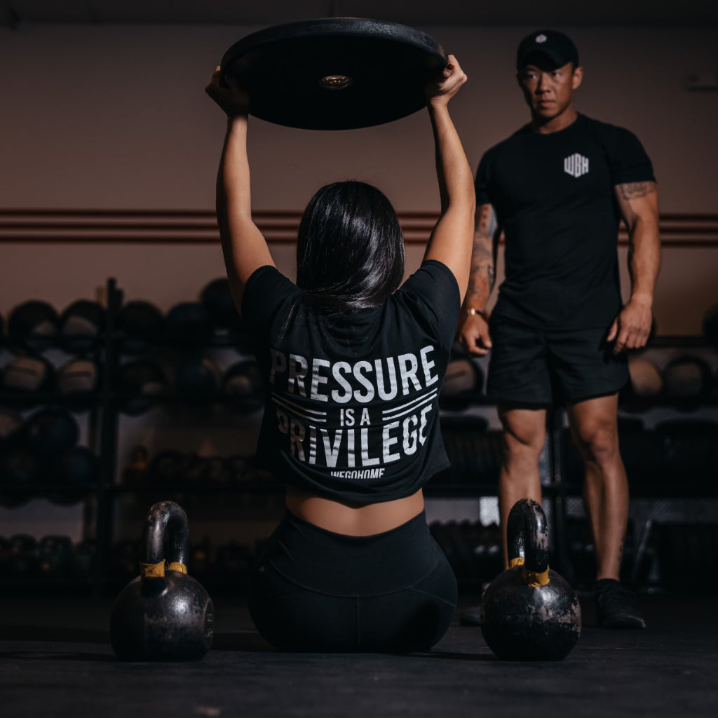 Pressure is a Privilege - Women's Crop Tee