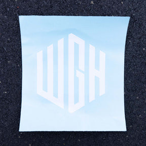 WE GO HOME DECAL - WHITE
