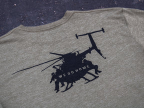 LANDING ON THE X LITTLE BIRD T-SHIRT - MILITARY GREEN