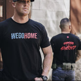 Land of the free, home of the brave Tee-Black/Red