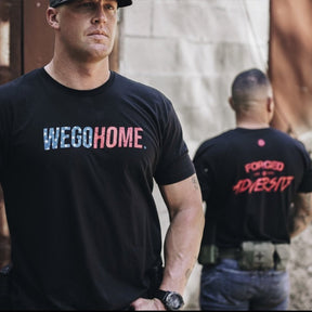 Land of the free, home of the brave Tee-Black/Red