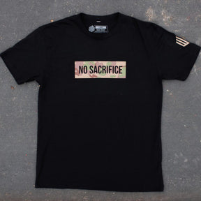 NO SACRIFICE, NO VICTORY T-SHIRT - BLACK & MULTICAM